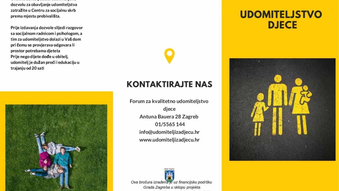 Brošura Udomiteljstvo djece